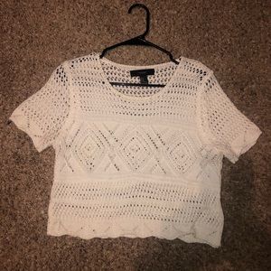 Crochet Summer Short Sleeve Shirt
